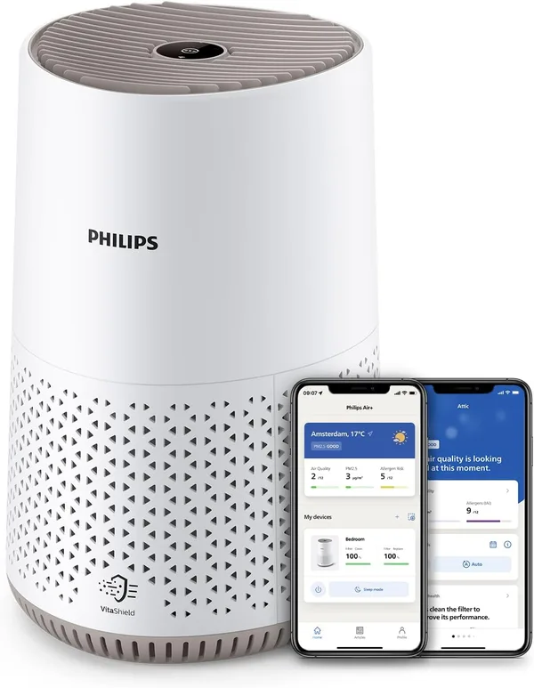Philips Purificateur d'air connecté 600i, jusqu’à 44 m², 19dB(A)*, Blanc