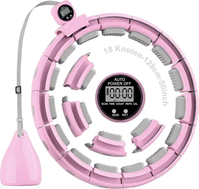 Smart Hoop Reifen Erwachsene und Anfänger, Hullahub Reifen zum Abnehmen，Smart Hoop Leise Fitness