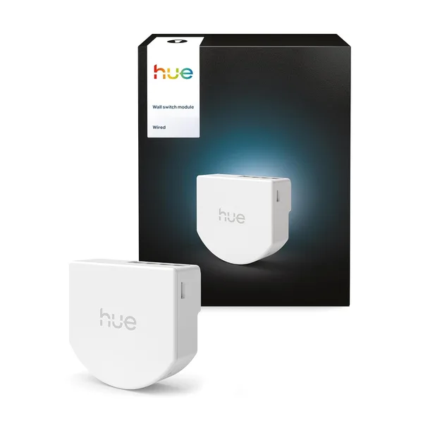 Philips Hue kabelgebundener Smart Switch, 1er-Pack, für die einfache Steuerung der Hue-Leuchten, ohne Batterien, steuerbar via App oder Sprachbefehl, kompatibel mit Apple Home, Google Home und Alexa