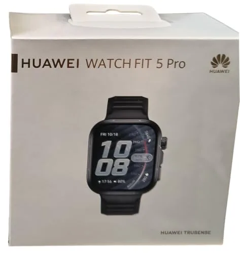 HUAWEI WATCH FIT 5 Pro Smartwatch, GPS, ECG, Display FullView, Nero