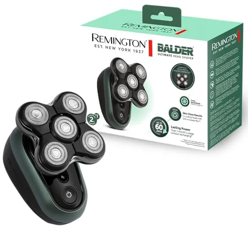 Remington golarka elektryczna do głowy, rotacyjna, wodoodporna, bezprzewodowa, golenie na sucho i mokro, Ultimate RX7 XR1600