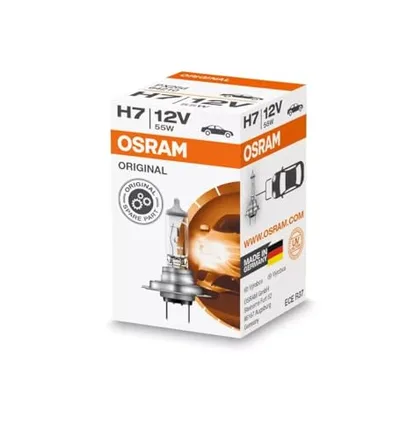 Osram ORIGINAL H7, żarówka halogenowa, 64210, 12V, pudełko składane (1 żarówka)