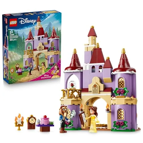 LEGO ǀ Disney Princess Le Château Enchanté de la Belle et la Bête - Jouet de Construction - Jeu Éducatif avec 2 Mini-Poupées & Figurine de Lumière - Cadeau pour Fille, Garçon dès 5 ans ou Fan 43289