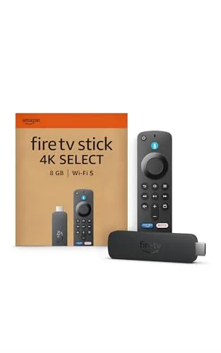 Amazon Fire TV Stick 4K Select (neueste Generation), beginne mit dem Streamen in 4K, Hunderttausenden von Filmen und Serienfolgen sowie kostenlosem Live-TV, finde Serien schneller mit Alexa+