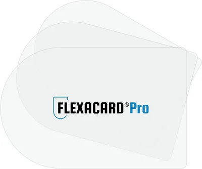 Porta con carta: Flexacard®Pro | Grandi schede di apertura per porte | Originali | 3 pezzi | 0,35 mm di spessore | Strumento di apertura della porta | Carte chiave professionali | Riutilizzabili