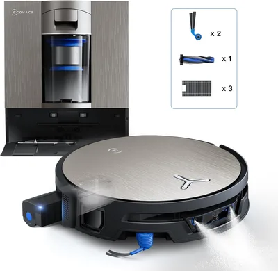 ECOVACS X12S OMNICYCLONE Care kit Saugroboter mit Wischfunktion, 53AW BLAST
