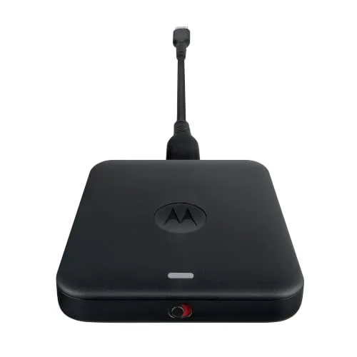 Motorola Drive MA2 adapter bezprzewodowy Android Auto – opracowany przez Google, Wi-Fi 5 GHz, automatyczne połączenie Bluetooth, USB-A i USB-C, wielopunktowe