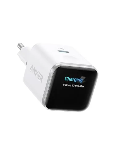 Anker ładowarka USB-C Nano, 45 W, inteligentny wyświetlacz, GaN
