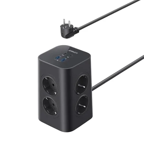 Anker listwa listwa ładująca, 8 gniazd + 4 USB, 20 W USB-C