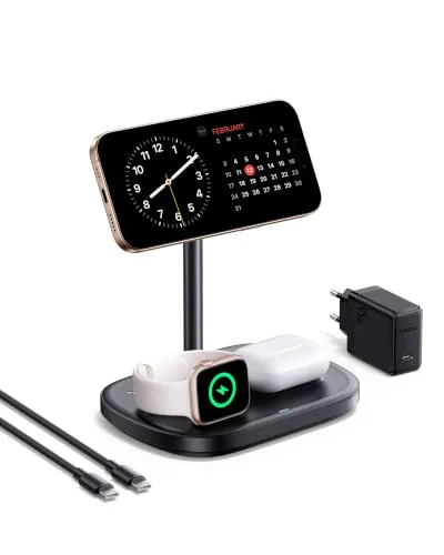 Baseus EnerFill 3-in-1 Qi2 15W MagSafe Kabellose Ladestation