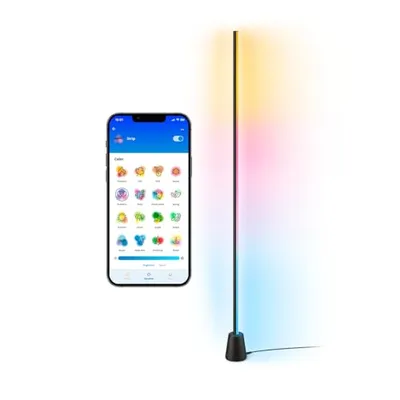 WiZ Lampa podłogowa gradient, Wyświetla wiele kolorów jednocześnie (RGBIC), Łatwy montaż i konfiguracja, łączy się z Wi-Fi, Sterowanie Aplikacją/Głosowe, Działa z Google Home, Alexą i HomeKit