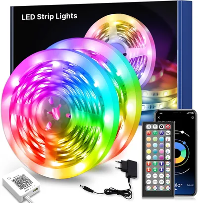 Macchiatto Taśma LED 30 m, Bluetooth, z pilotem zdalnego sterowania i