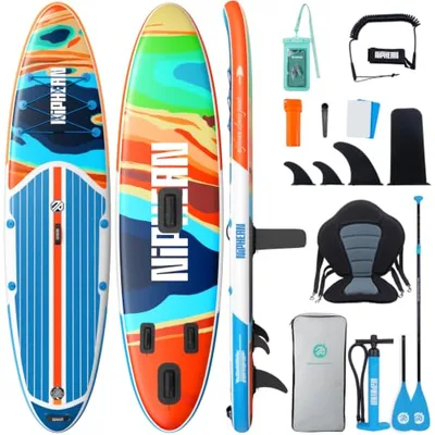 Niphean Tavola SUP Gonfiabile 320cm/230cm con Accessori SUP Stabile