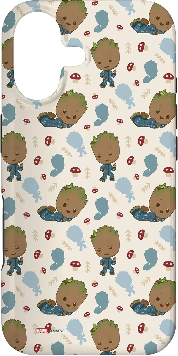 Custodia per iPhone 17 Marvel Studios' I Am Groot Pigiama Pattern