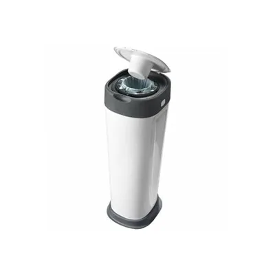 Tommee Tippee Twist and Click XL Windeleimer, inkl. 1x Nachfüllkassette Mit Mehrschichtiger, Antibakterieller Folie, Weiß