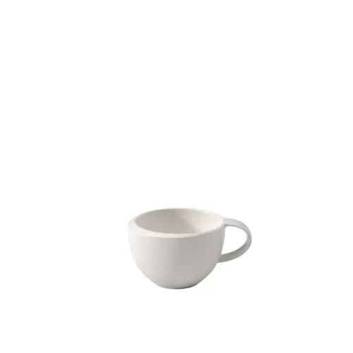 Tasse à moka/expresso NewMoon - Villeroy & Boch, élégante tasse avec anse pour expresso et moka, porcelaine de qualité premium, résistante au lave-vaisselle, blanche, 90 ml