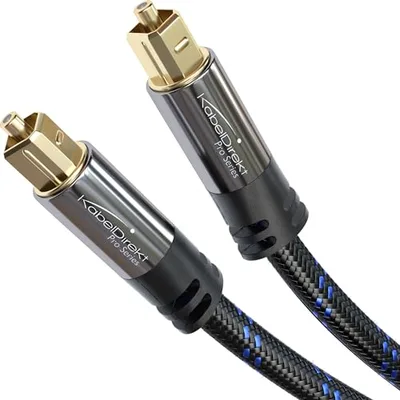 KabelDirekt – Optyczny kabel audio – 1,5m – Soundbar