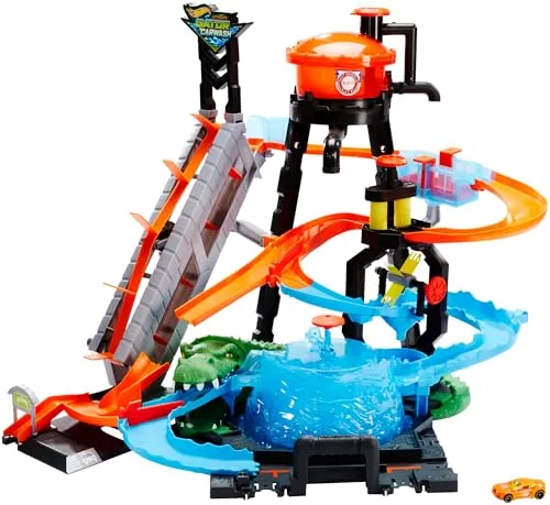 Hot Wheels City Myjnia Ultimate Gator i 1 auto Color Shifters