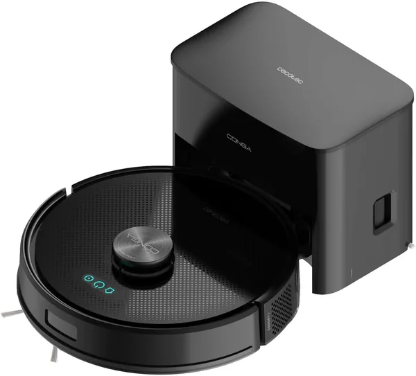Cecotec Robot Aspirapolvere e Lavapavimenti con Base Autovuotante Conga Y70 Genesis. Navigazione Laser, Ultra Potenza 20000Pa, Base 12 Settimane, Spazzola Anti-Grovigli, Copertura 180 m², App Control