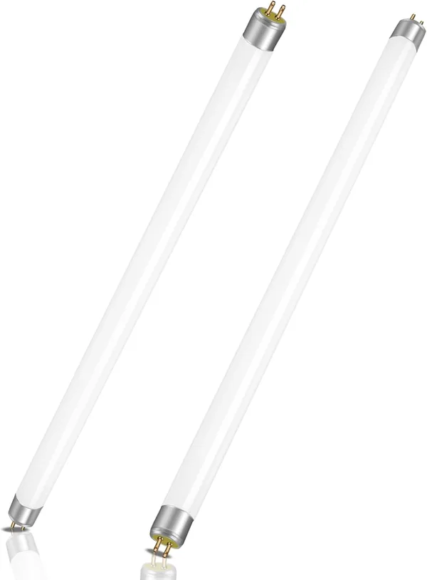 2 sztuki świetlówek 8 W, 300 mm, T5 zimna biel 4000 K, 560 lm, podstawa G5, niskie zużycie energii, energooszczędne oświetlenie awaryjne, odpowiednie do kuchni, łazienki, szafy, garażu
