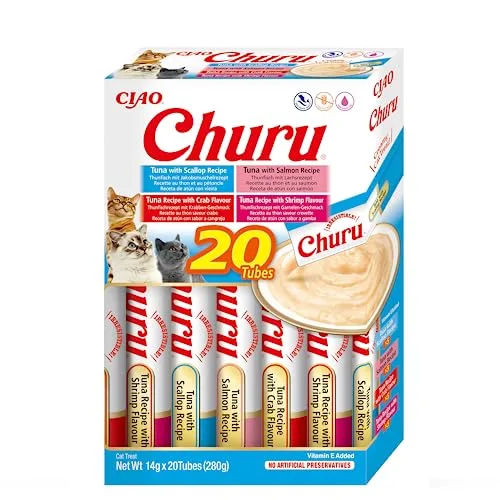 Inaba Churu Przekąska dla Kotów, Tuńczyk/Owoce Morza, 20 x 14 g