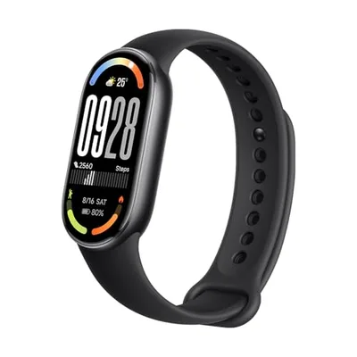 XIAOMI Smart Band 10, Fitness Tracker Uomo Donna, Batteria 21gg, Nero
