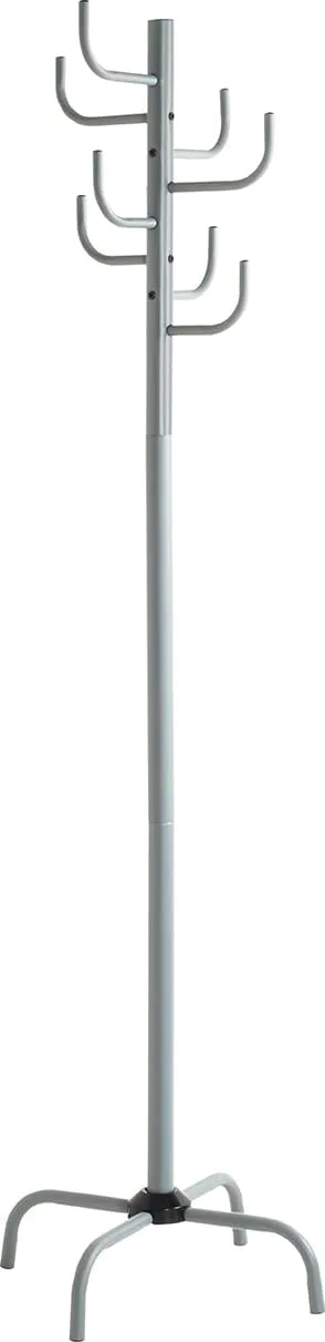 HAKU Wieszak stojący szary, metal garderoba stojąca - Wymiary: wys. 180 cm x Ø 37 cm, Styl: Nowoczesny