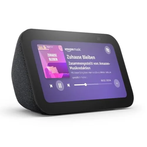 Echo Show 5 (Neueste Generation) | Kompakter smarter Touchscreen zum Steuern deines Smart Homes und mehr | Anthrazit, mit Alexa+ Early Access