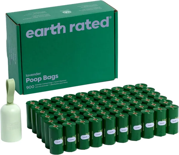 Earth Rated Woreczki na Psie Odchody, Zielony, 900 Sztuk