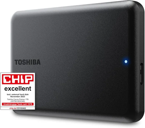 Toshiba Canvio Partner 1TB External HDD, Hard disk meccanico