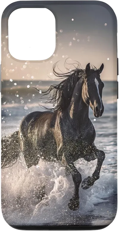 Cheval de Plage Propriétaire de Cheval Coque pour iPhone 12/12 Pro