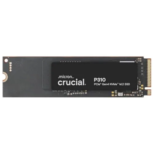 Crucial P310 1TB PCIe Gen4 NVMe M.2 2280 wewnętrzny dysk SSD, do 7100 MB/s, kompatybilny z laptopem, komputerem stacjonarnym i przenośnymi konsolami do gier, napędem półprzewodnikowym