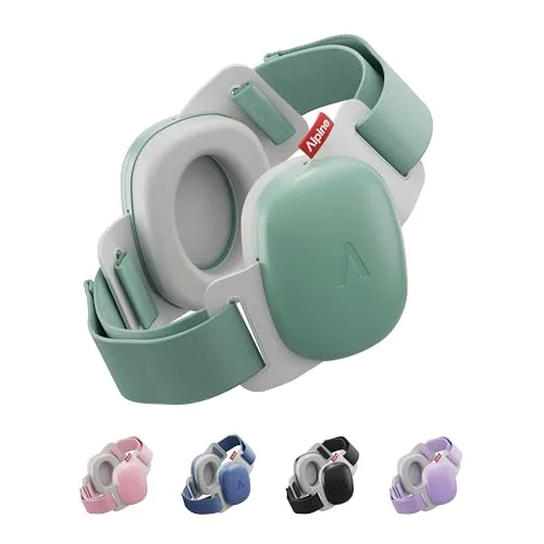 Alpine Muffy Baby Comfort – ochrona słuchu dla niemowląt i małych dzieci – testowana w Niemczech – jedyna w swoim rodzaju opaska na głowę zapewnia bezpieczne i wygodne dopasowanie – regulacja < 5 lat