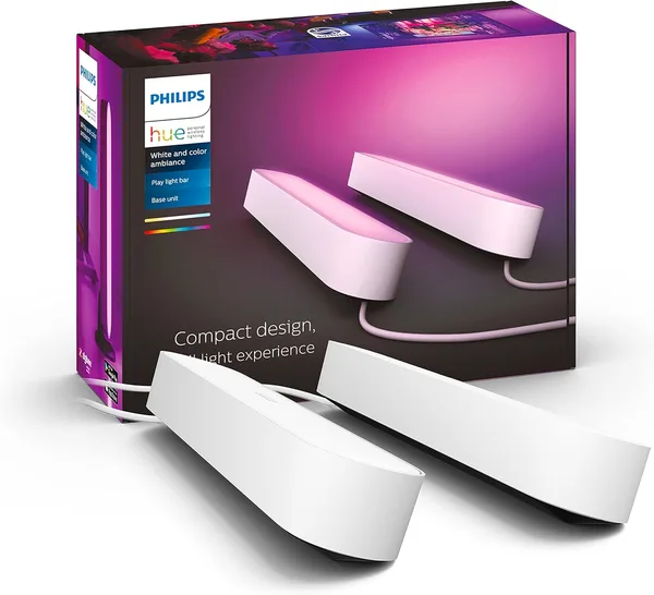 Philips Hue Play Zestaw: Lampa Podłużna, 2 Szt, Biała