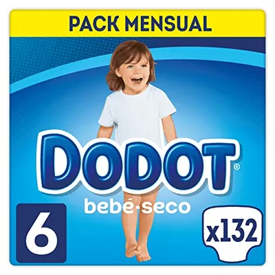 Dodot Suche pieluchy dziecięce Talla 6 (132 pary)