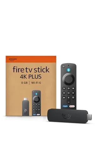 Amazon Fire TV Stick 4K Plus, mit Unterstützung für Wi-Fi 6 sowie Streaming in Dolby Vision/Atmos und HDR10+, finde Serien schneller mit Alexa+