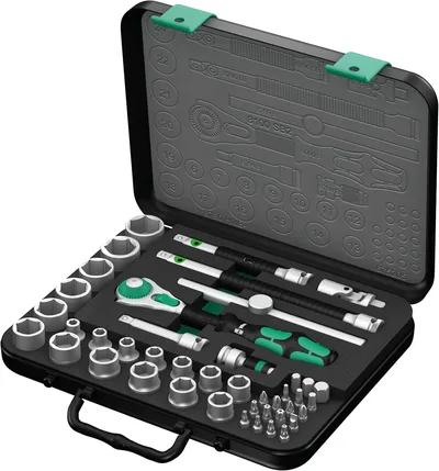 8100 SB 2 Kit con cricchetto Zyklop Speed con attacco da 3/8", metrico, 43 pezzi