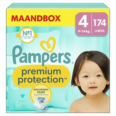 Pampers Premium Protection Pieluszki, Rozmiar 4 (9-14 kg)