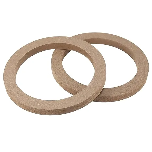 X AUTOHAUX Auto Lautsprecher Distanzringe Khaki 2 Stück Universal Holz