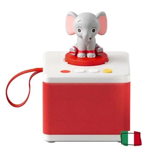 FABA - Histoires blanches - Histoires pour enfants, caisse audio avec personnage sonore Ele l'éléphant, jeu éducatif, contenu à partir de 3 ans