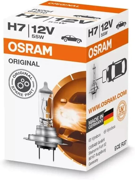 Osram ORIGINAL H7, żarówka halogenowa, 64210, 12V, pudełko składane (1 żarówka)