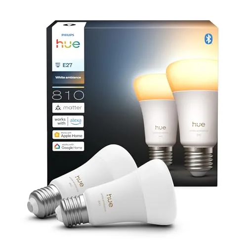 Philips Hue Żarówka Smart LED A60, E27, 2 Szt