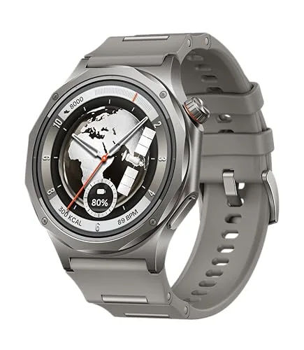 OPPO Zegarek X3 Smartwatch z Wear OS, ekranem AMOLED 1,5", baterią do 16 dni, EKG i zdrowiem w 60s, podwójny GPS, IP69/5ATM, tytan, szkło szafirowe, mglisty tytan
