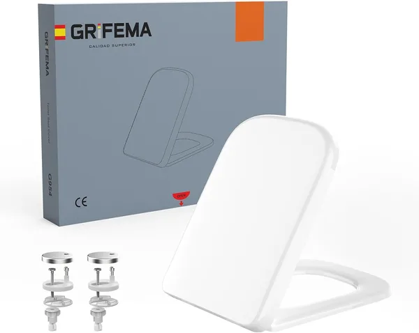 GRIFEMA G954 Tavoletta WC Quadrata Premium Fissaggio Superiore