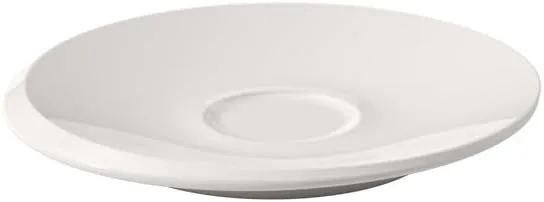 Villeroy & Boch - NewMoon spodek do mokki/espresso, pięknie ukształtowany spodek do espresso i kubków na mokkę z wysokiej jakości porcelany, nadaje się do mycia w zmywarce, biały