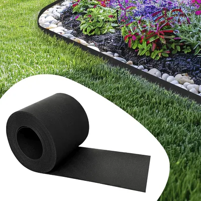 GARDENIX TapeBORDER obrzeże trawnikowe z tworzywa sztucznego, długość 10 m, wysokość 14 cm, kolor czarny