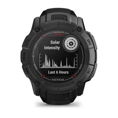 Garmin Instinct 2X Solar Tactical, Reloj Inteligente con GPS Resistente al Agua, Carga Solar, Funciones Tacticas y Deportivas, Pulsioximetría, Notificaciones del Smartphone, Negro