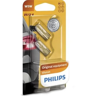 Philips 12961B2 Żarówka, Srebrny, W5W, 2 Sztuki