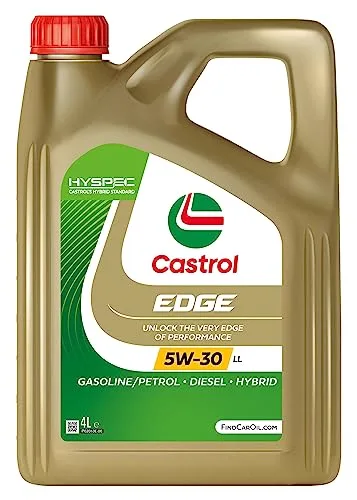 Castrol EDGE 5W-30 LL Olio Motore per auto Totalmente Sintetico, 4L