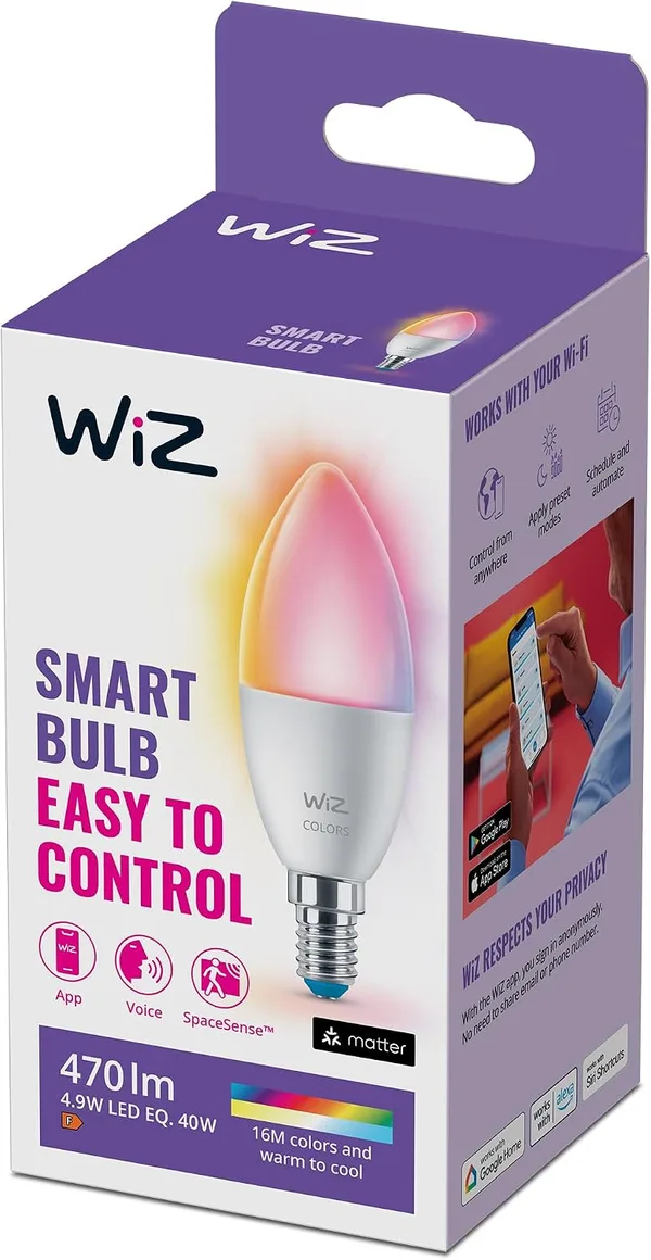 WiZ Lampadina smart WiFi E14